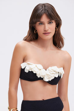 TOP DE BIQUINI BREEZE JACQUARD PRETO