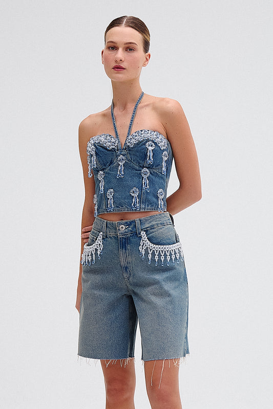 TOP NOSTALGIC SKY DENIM AZUL