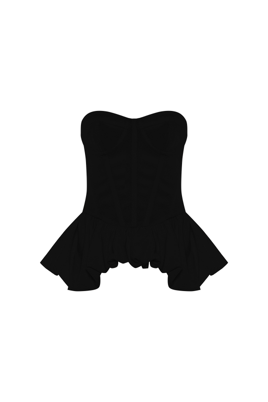 TOP CREPE MYSTIQUE  PRETO