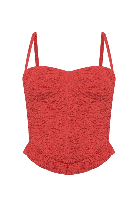 TOP PAPILON JACQUARD VERMELHO