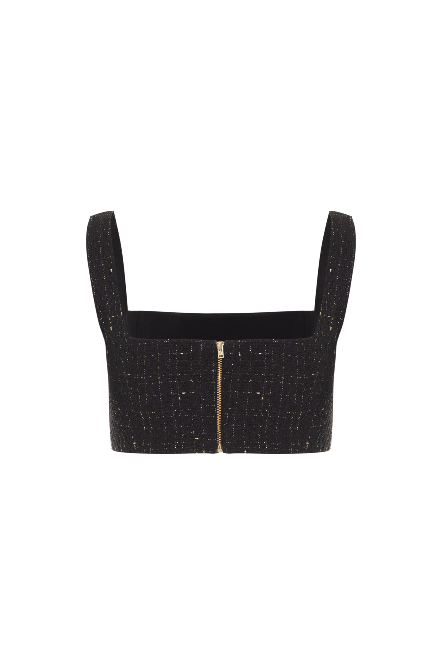TOP PEARL TWEED PRETO