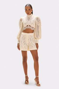 TOP AURA LACE OFF WHITE