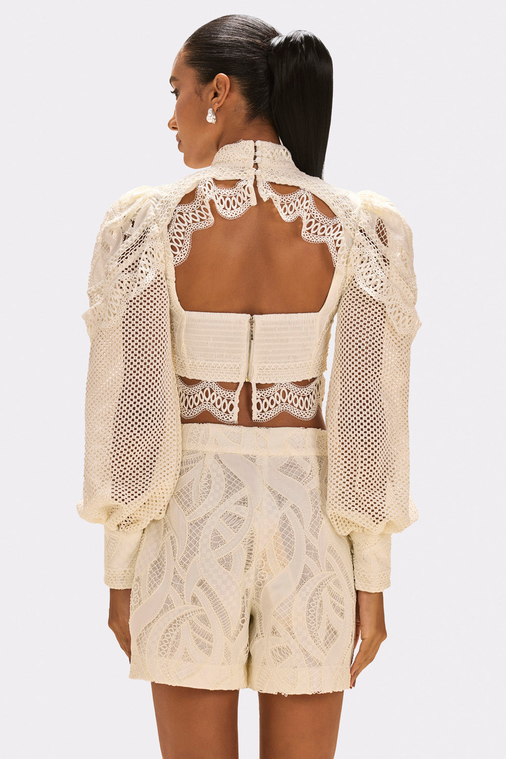 TOP AURA LACE OFF WHITE