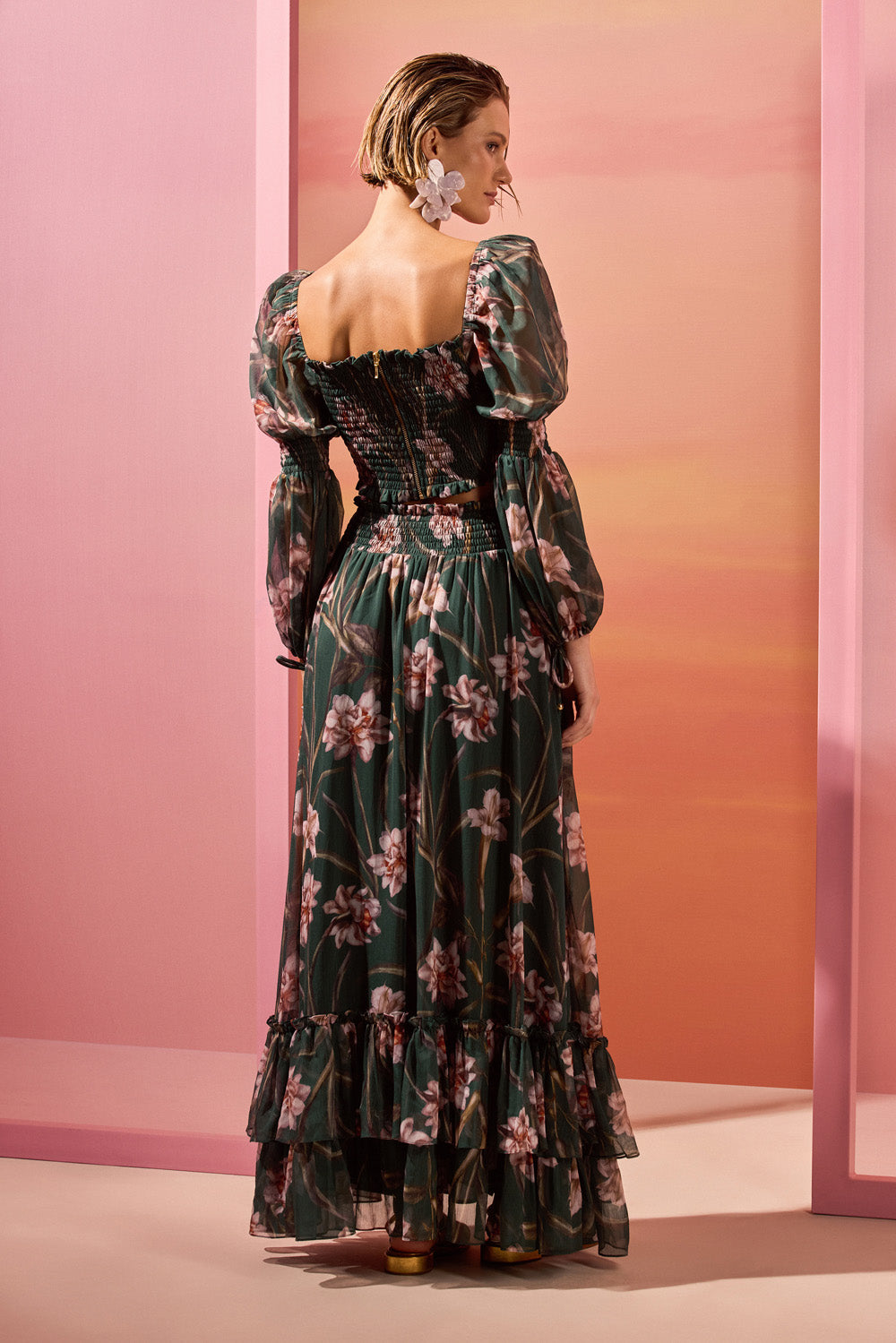 TOP NARCISSUS VERDE ESCURO