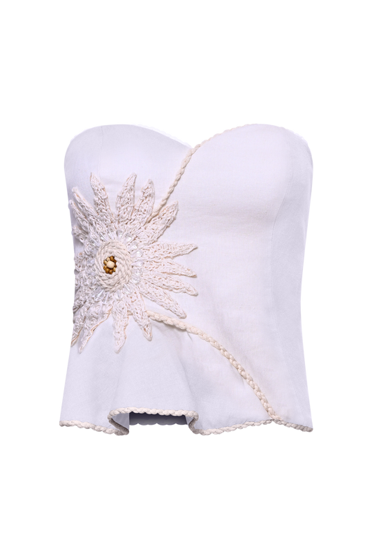 TOP LINHO TROPIC OFF WHITE