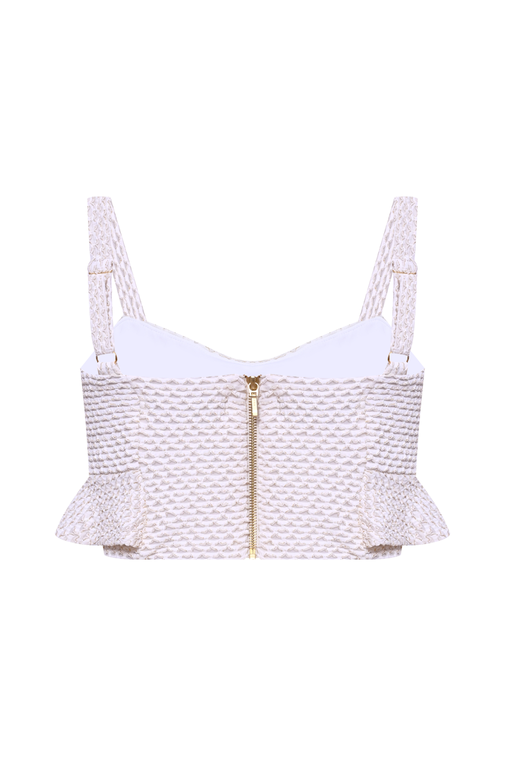 TOP MALHA GAVEA OFF WHITE
