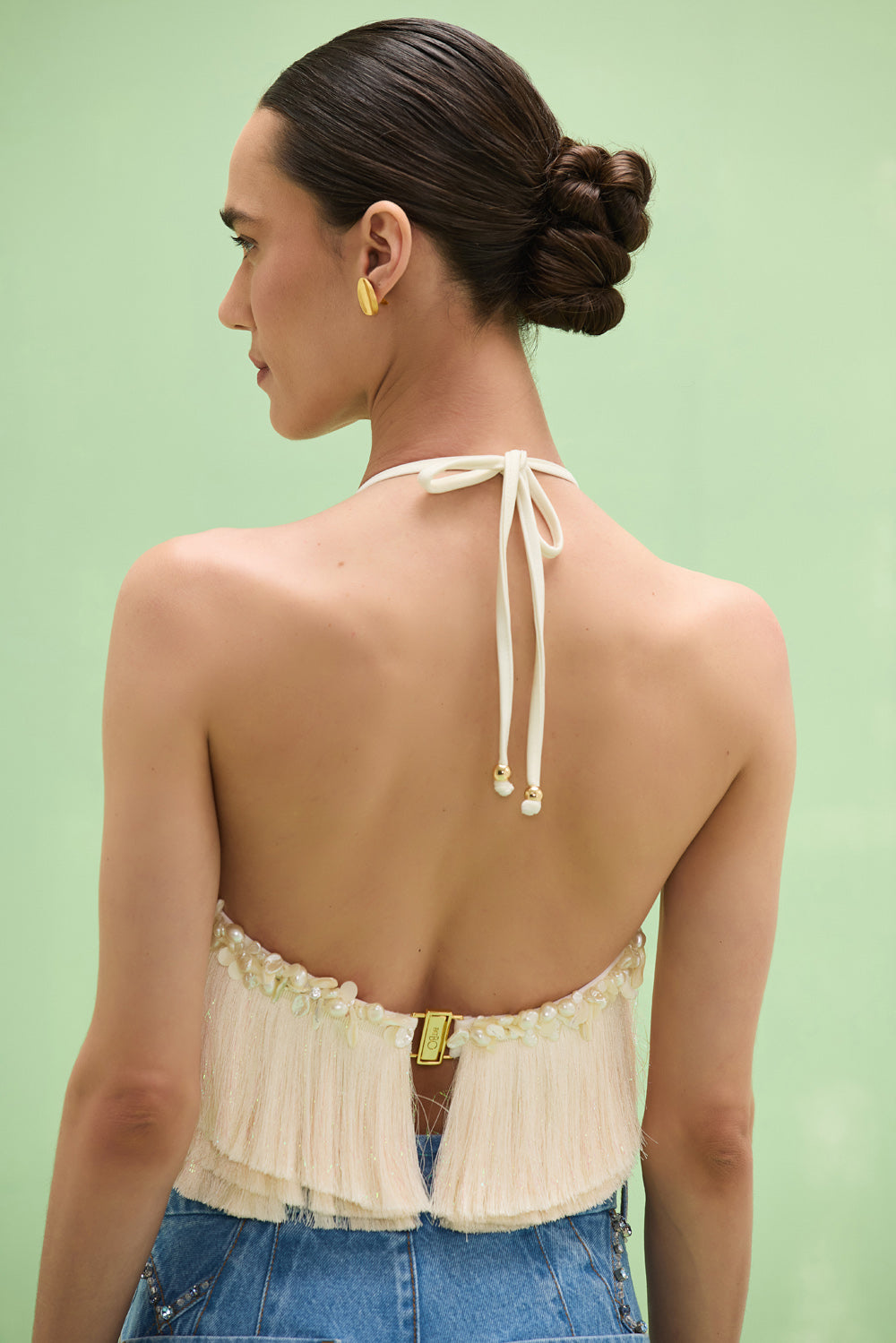 TOP ZUZU FRINGE OFF WHITE