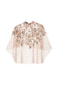 Top bordado rosa