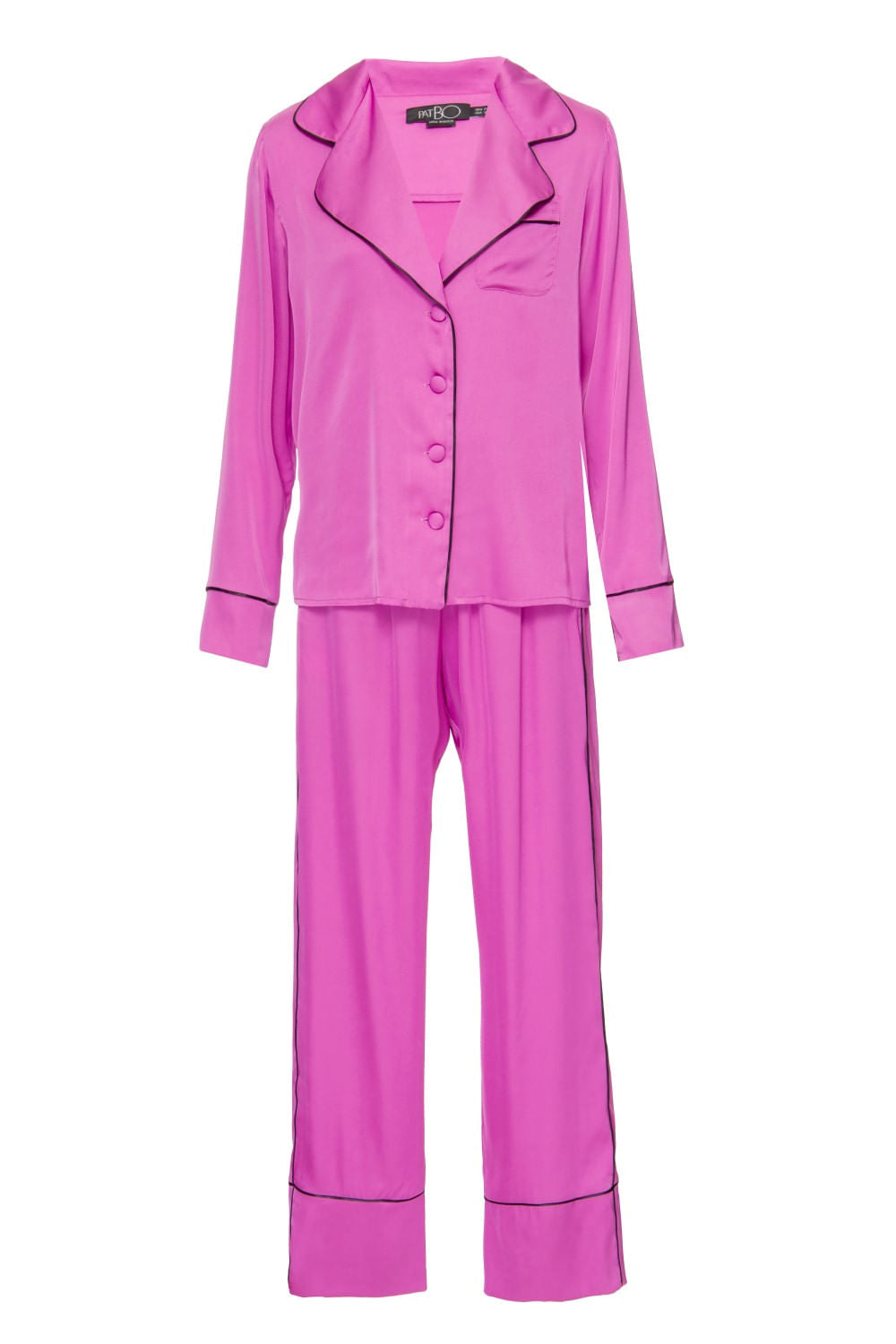 PIJAMA LONGO ACETINADO LILAS
