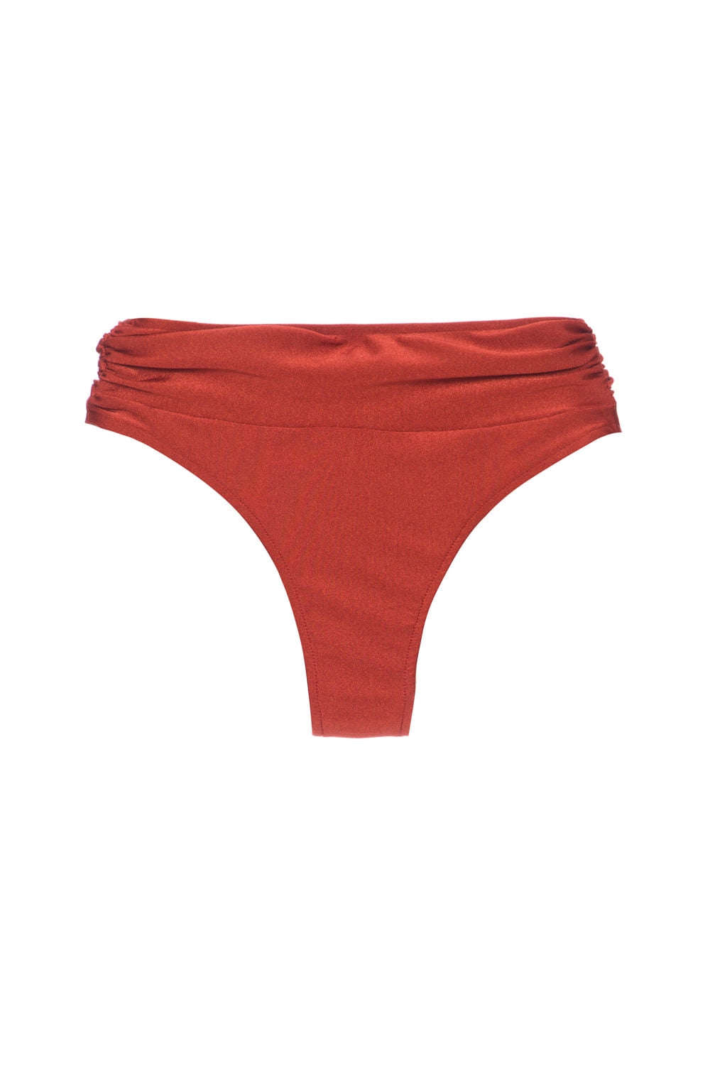 CALCINHA BIQUÍNI FRANZIDO LATERAL MARROM