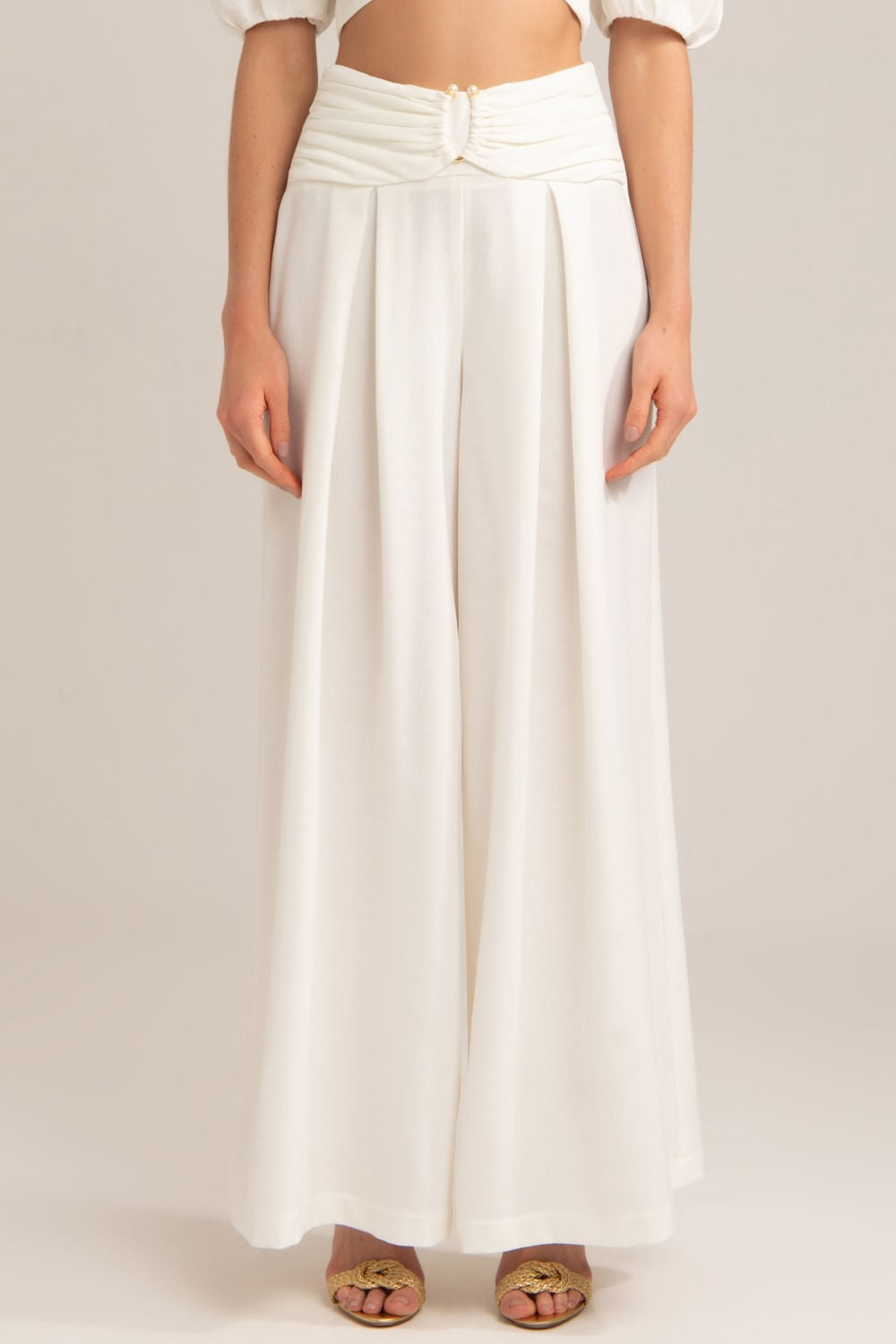 CALÇA FERRAGEM MINIMAL OFF WHITE