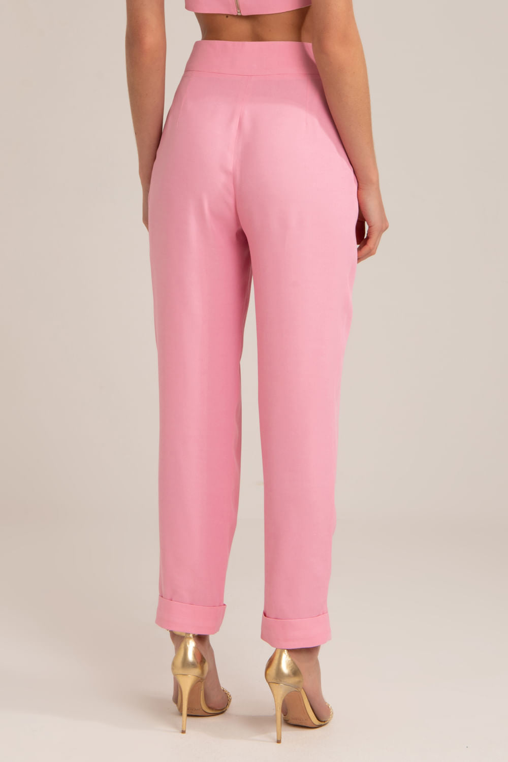 Calça crepe 80´s rosa
