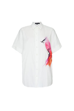 Camisa pássaro branco
