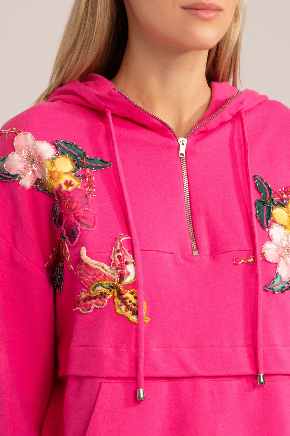 CASACO BORDADO DREAMS PINK