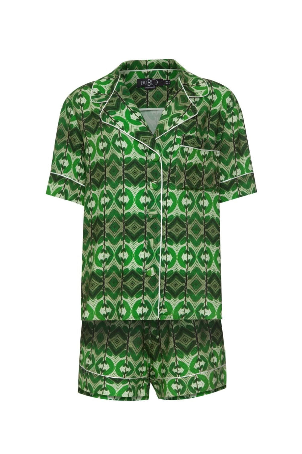 Pijama curto maranta verde