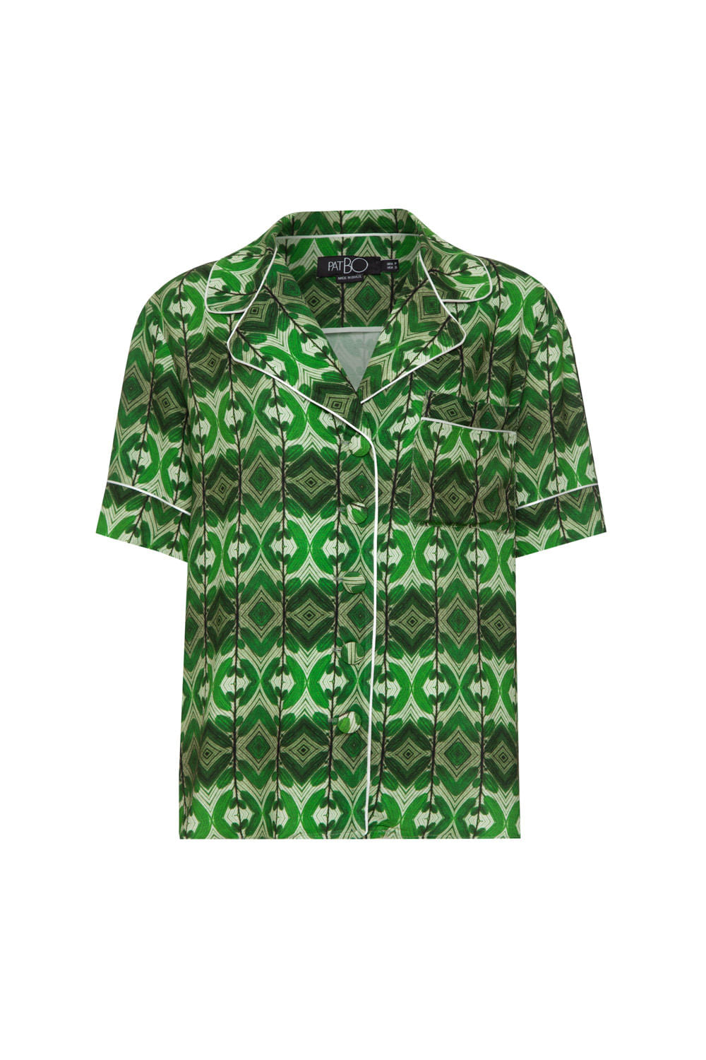 Pijama curto maranta verde