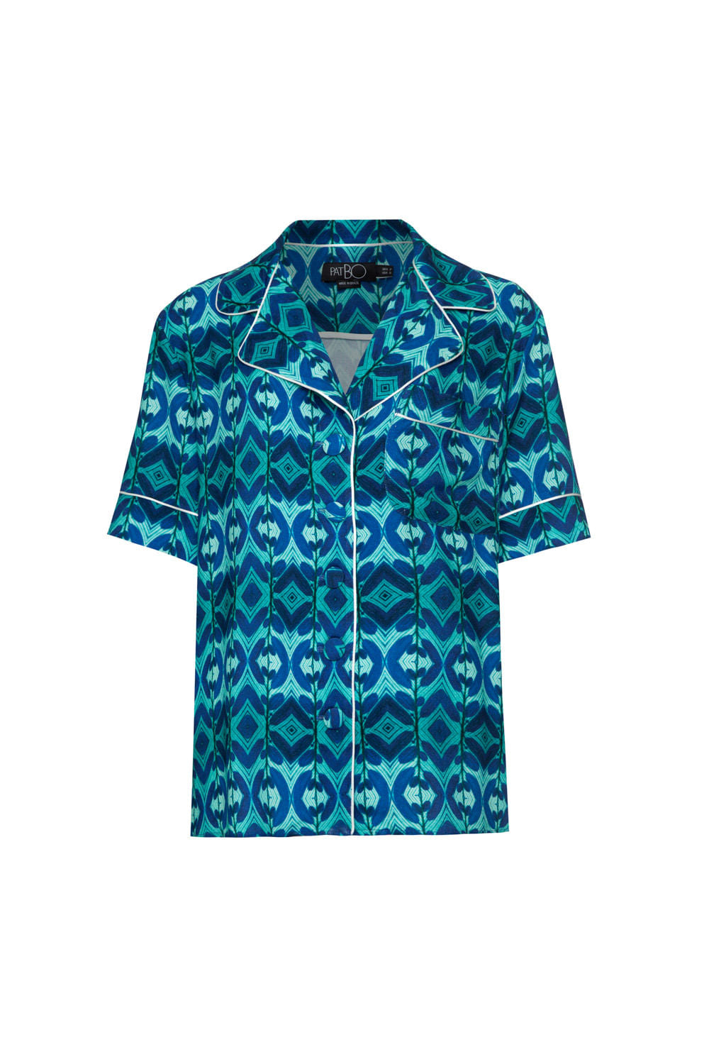 PIJAMA CURTO MARANTA AZUL