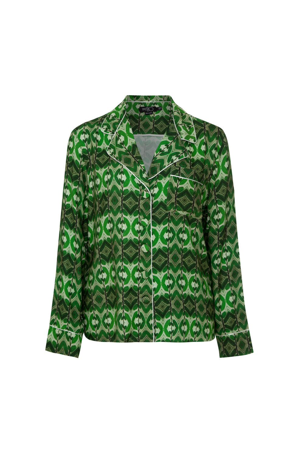 Pijama longo maranta verde