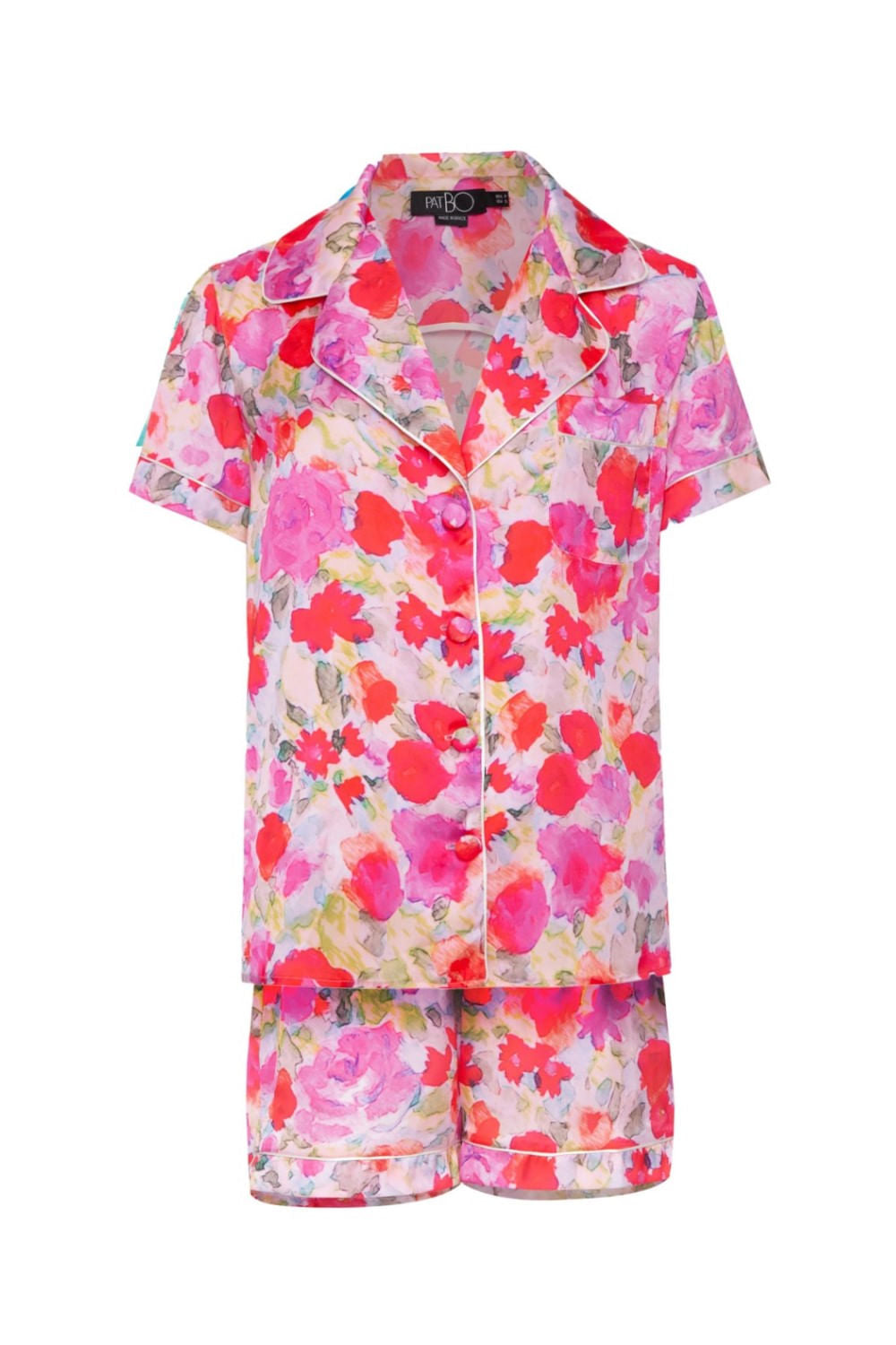 PIJAMA CURTO ROSES MARI SAAD PINK