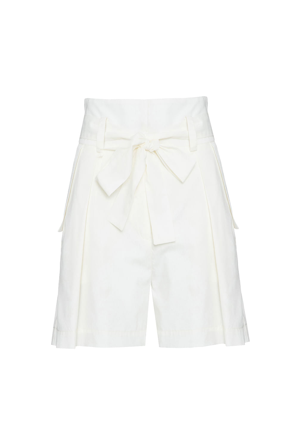 Short clochard tricoline retrô off white