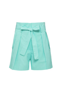 SHORT CLOCHARD TRICOLINE RETRÔ AZUL CLARO