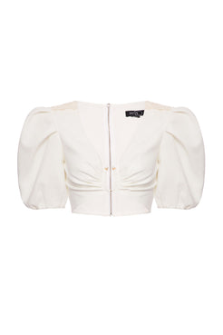 TOP PÉROLAS MINIMAL OFF WHITE