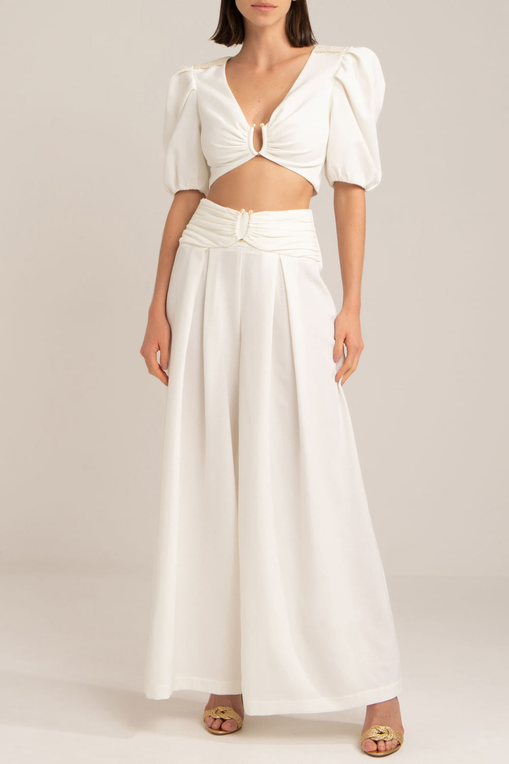 TOP PÉROLAS MINIMAL OFF WHITE