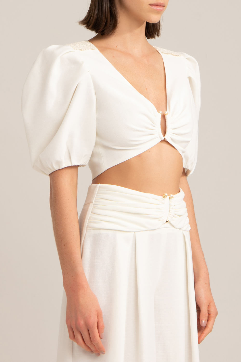 TOP PÉROLAS MINIMAL OFF WHITE