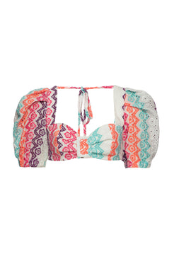 Top cropped laise multicor