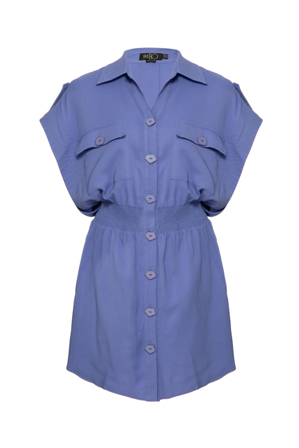 VESTIDO CURTO LASTÉX DISCO AZUL