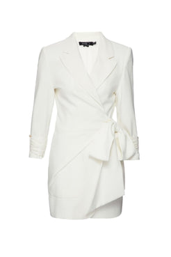 VESTIDO CURTO BLAZER MINIMAL OFF WHITE