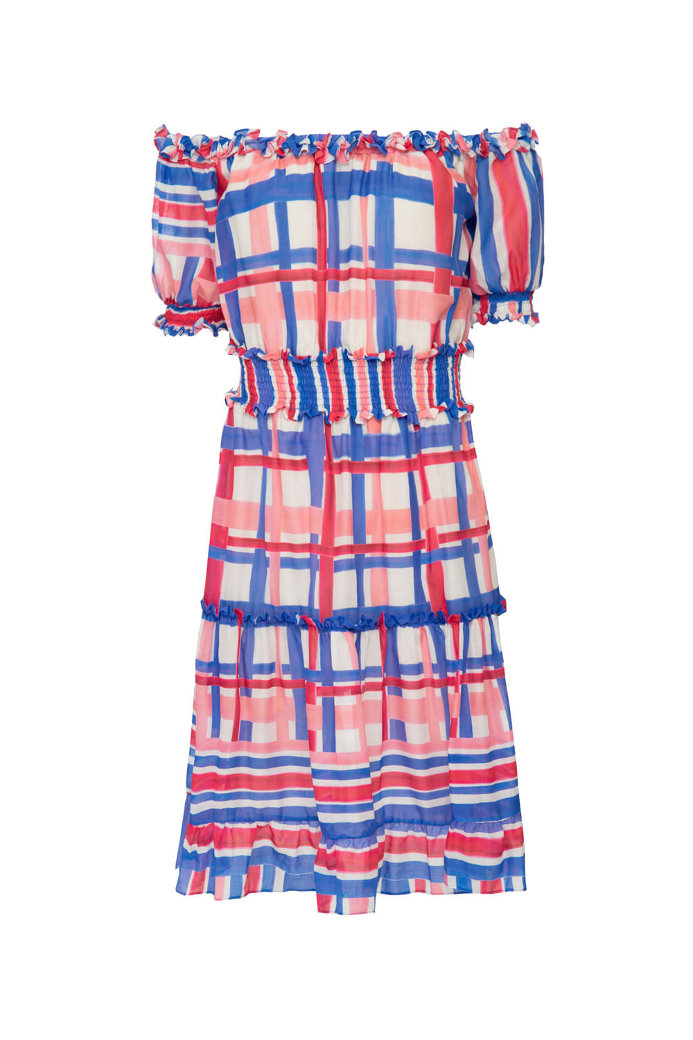 VESTIDO CURTO CIGANINHA RIVIERA AZUL