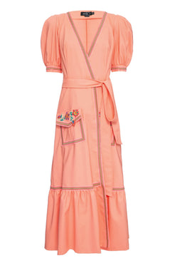 Vestido mídi eletric rosa