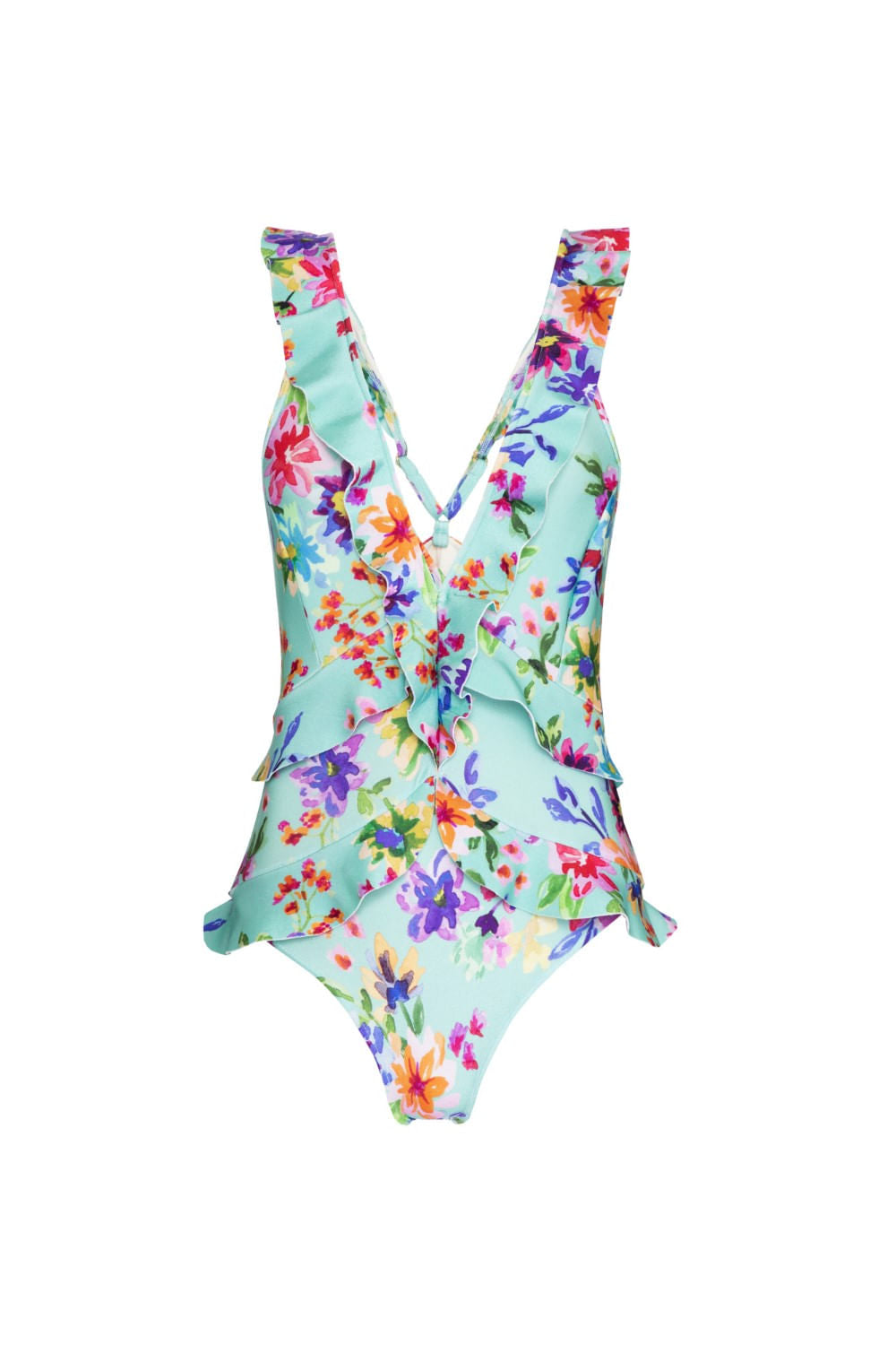 BODY BABADO FLOWER BLOOM AZUL