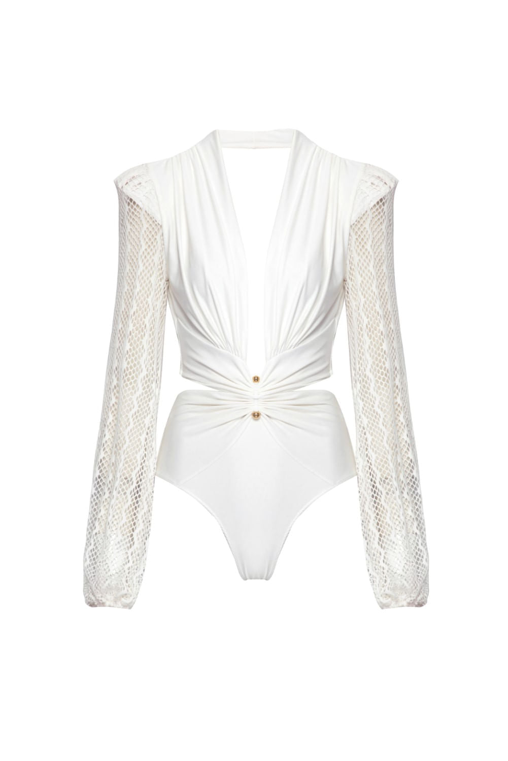 BODY FERRAGEM TELA OFF WHITE