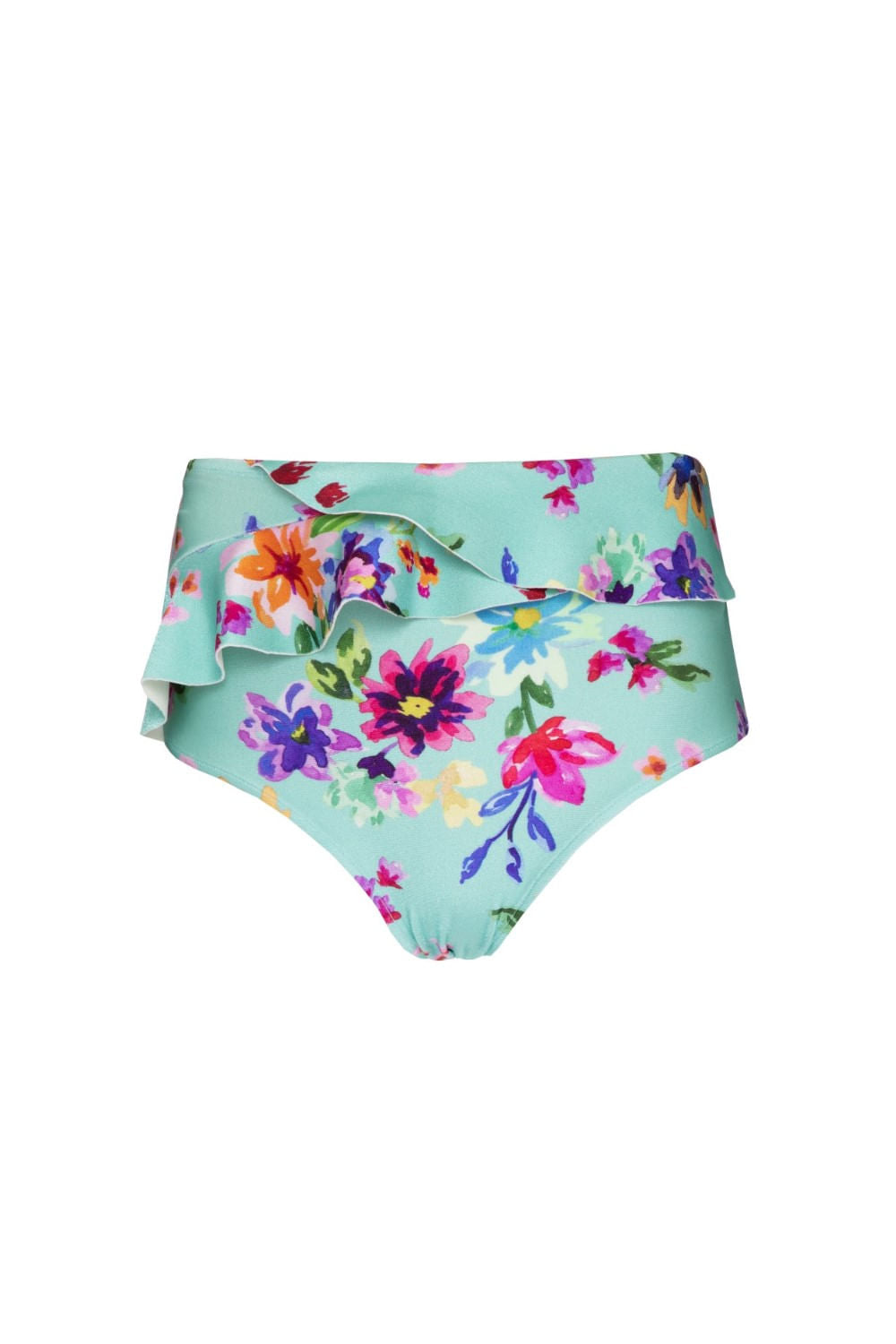HOT PANTS FLOWER BLOOM AZUL