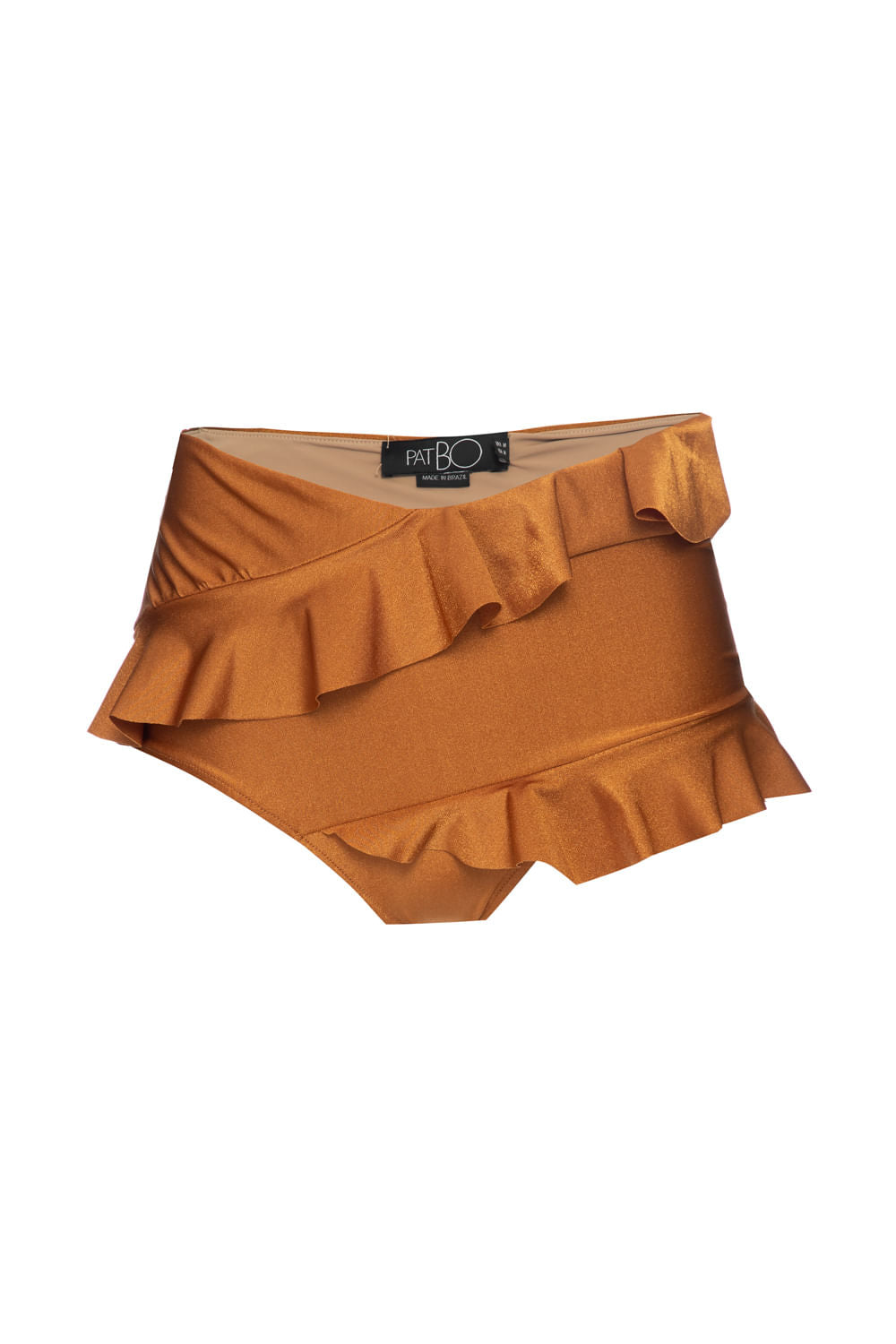 HOT PANTS BABADO MARROM