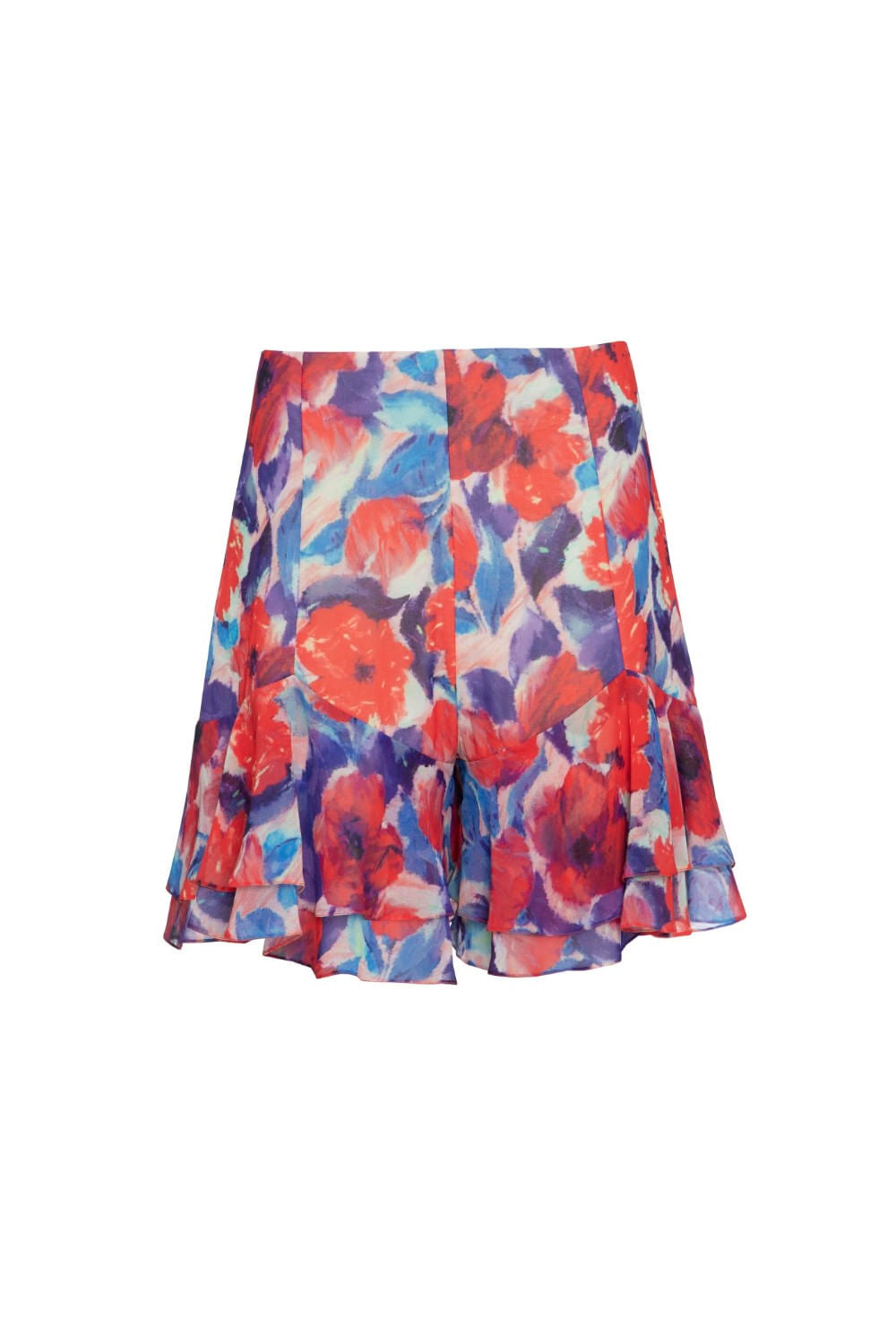 SHORT FLORAL VIOLET VERMELHO