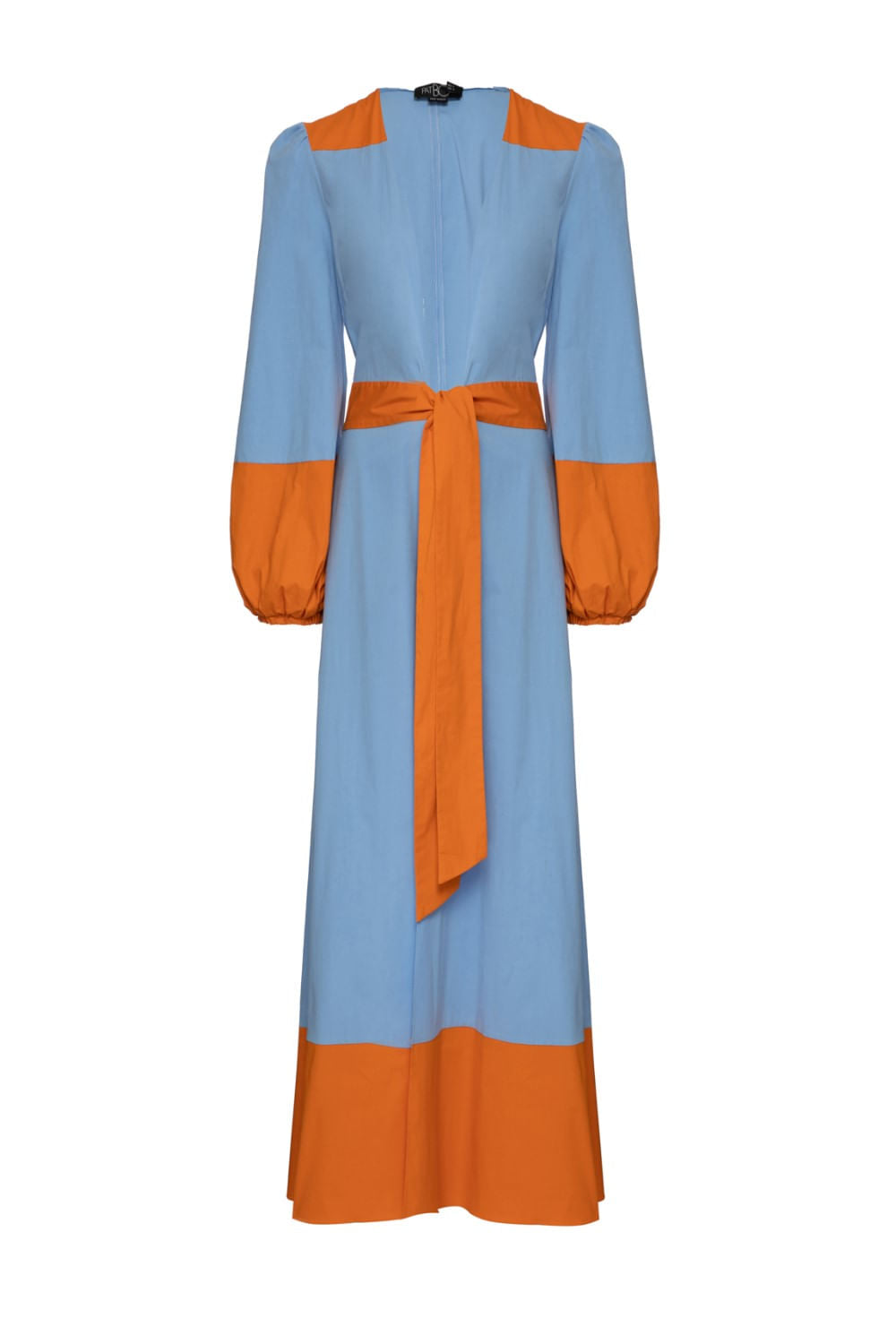 SAÍDA DE PRAIA MÍDI BICOLOR MODERNISTA AZUL