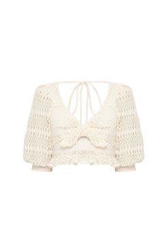 TOP TELA NEON VIBES OFF WHITE