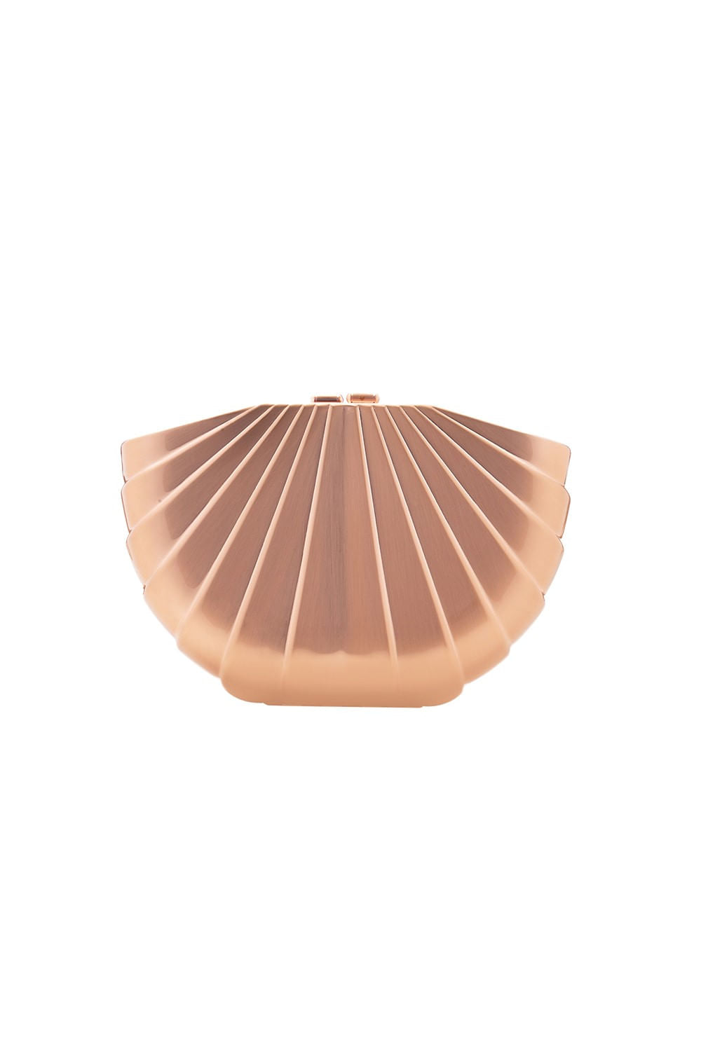 BOLSA CLUTCH METAL CONCHA ROSE