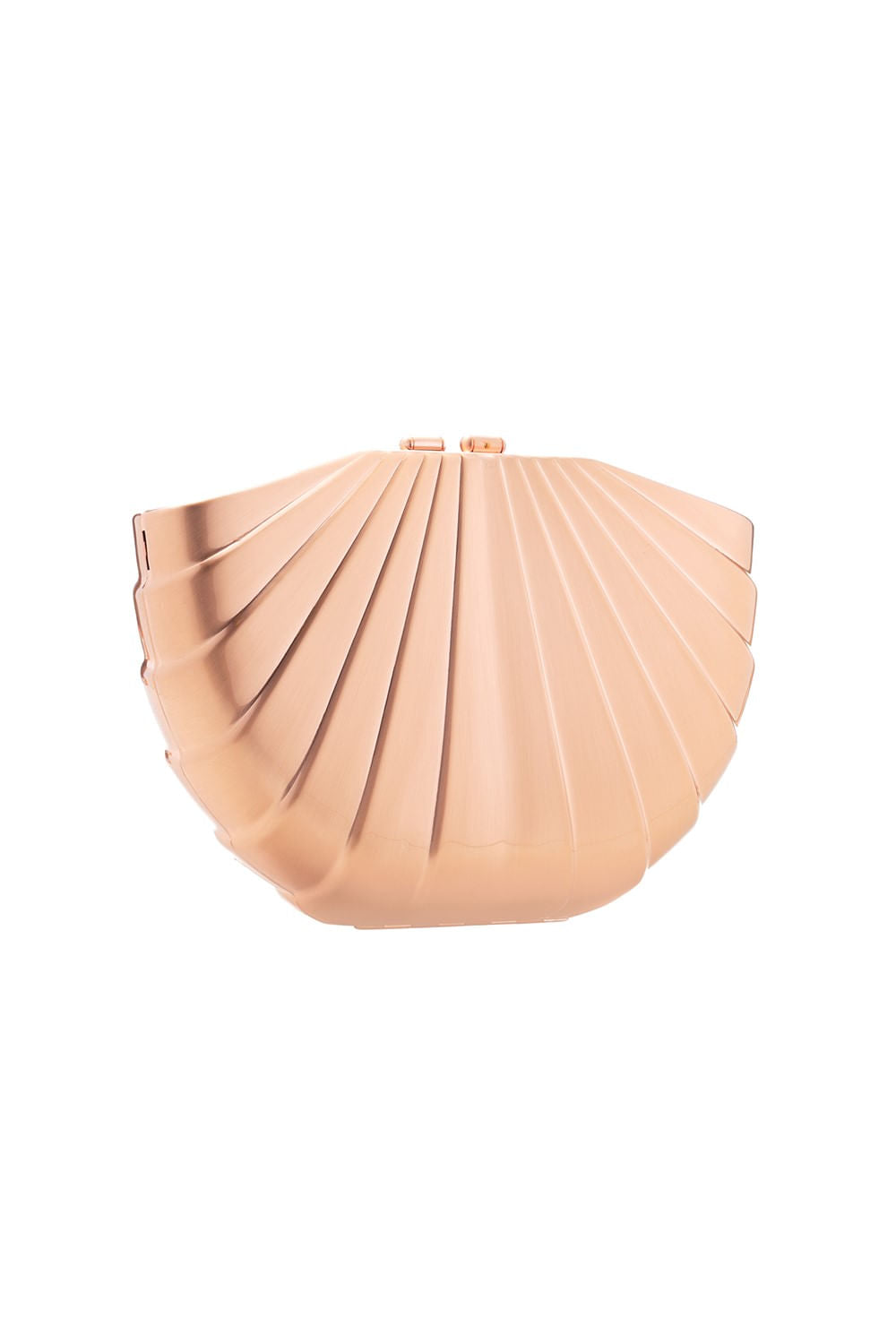 BOLSA CLUTCH METAL CONCHA ROSE