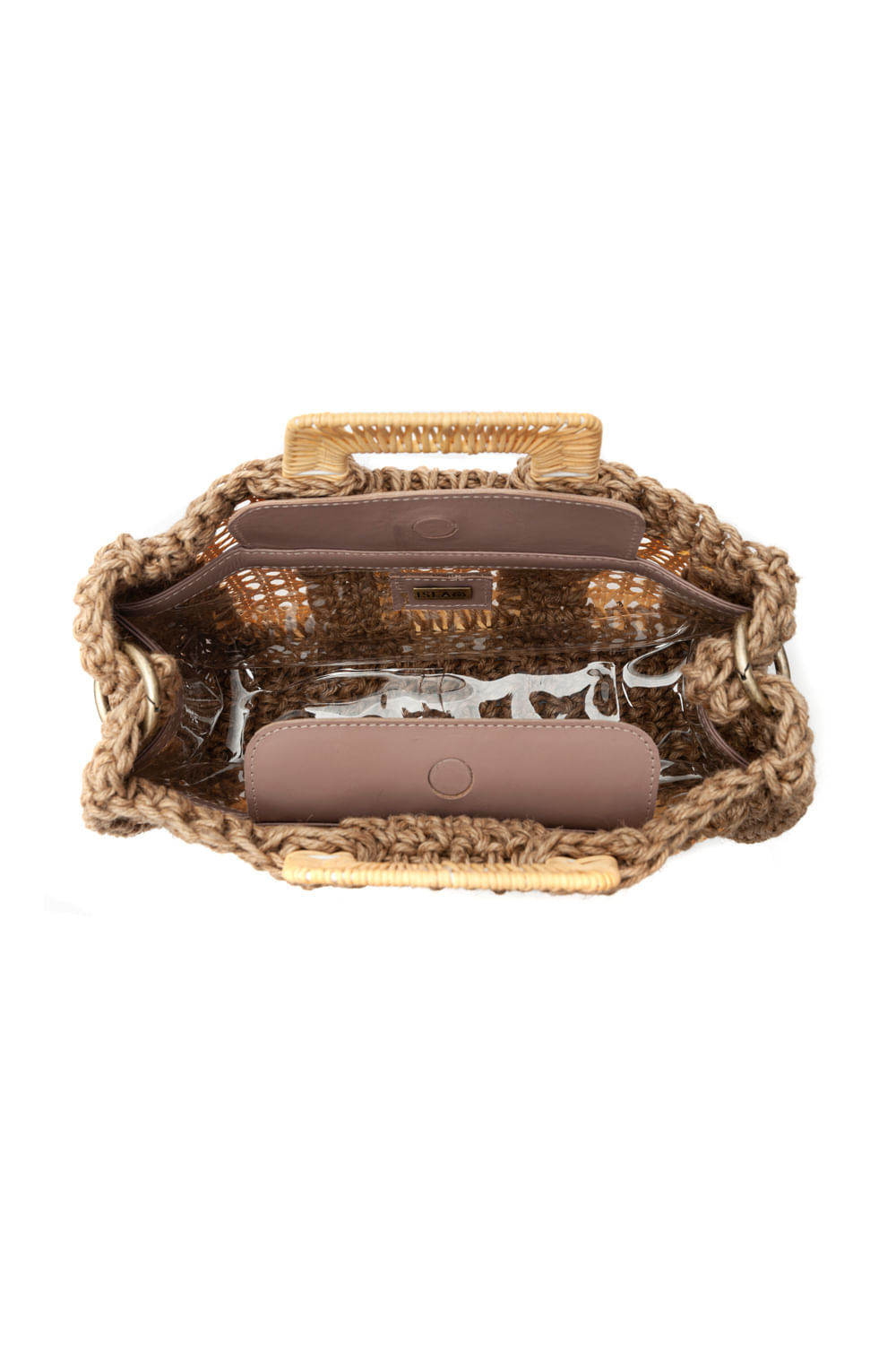 MAXI BOLSA CROCHÊ SISAL ALÇA RATTAN NATURAL