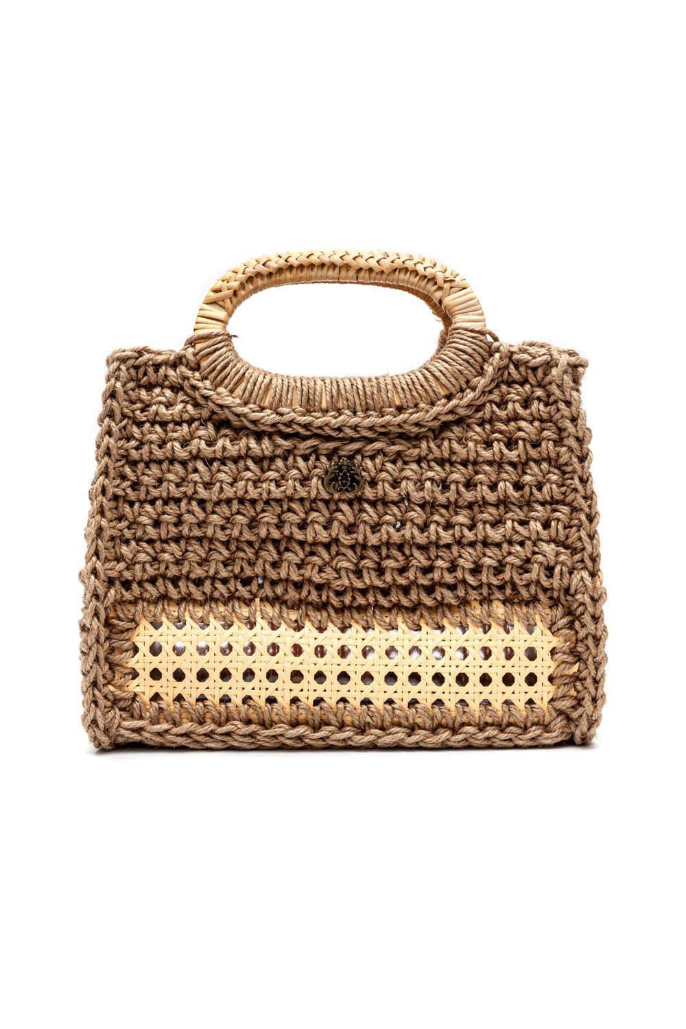BOLSA TOTE CROCHÊ SISAL ALÇA RATTAN NATURAL
