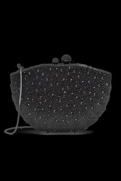 CLUTCH CETIM CRISTAIS CONCHA PRETO