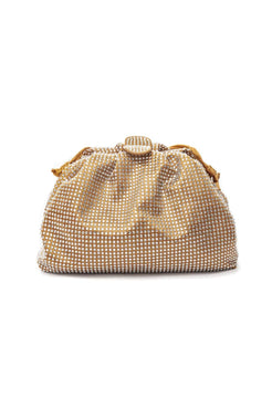 MINI POUCH CRISTAIS OURO