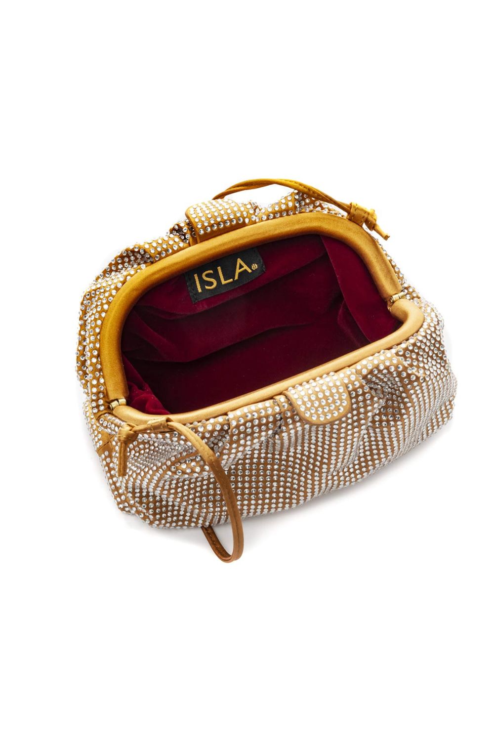 MINI POUCH CRISTAIS OURO