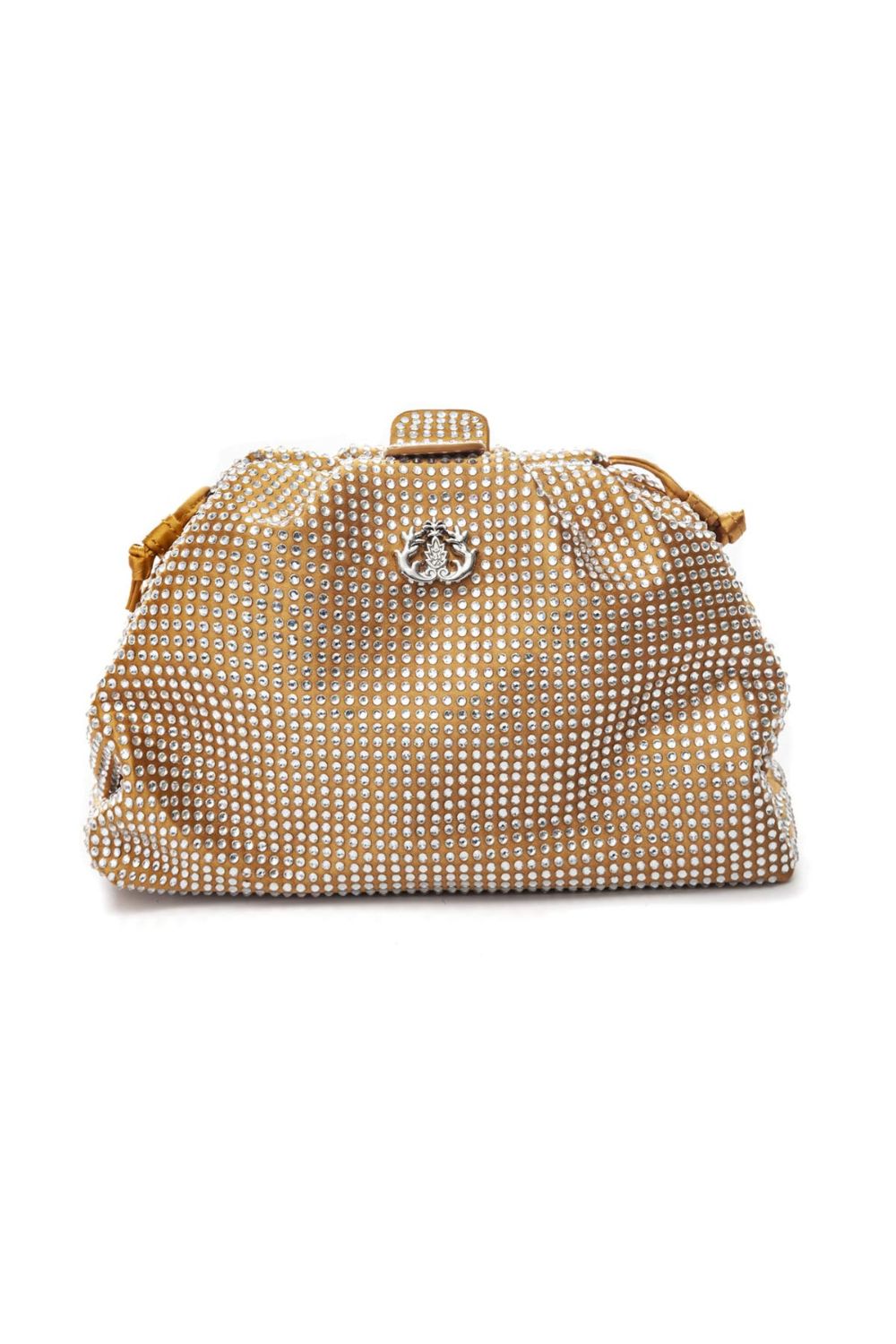 MINI POUCH CRISTAIS OURO