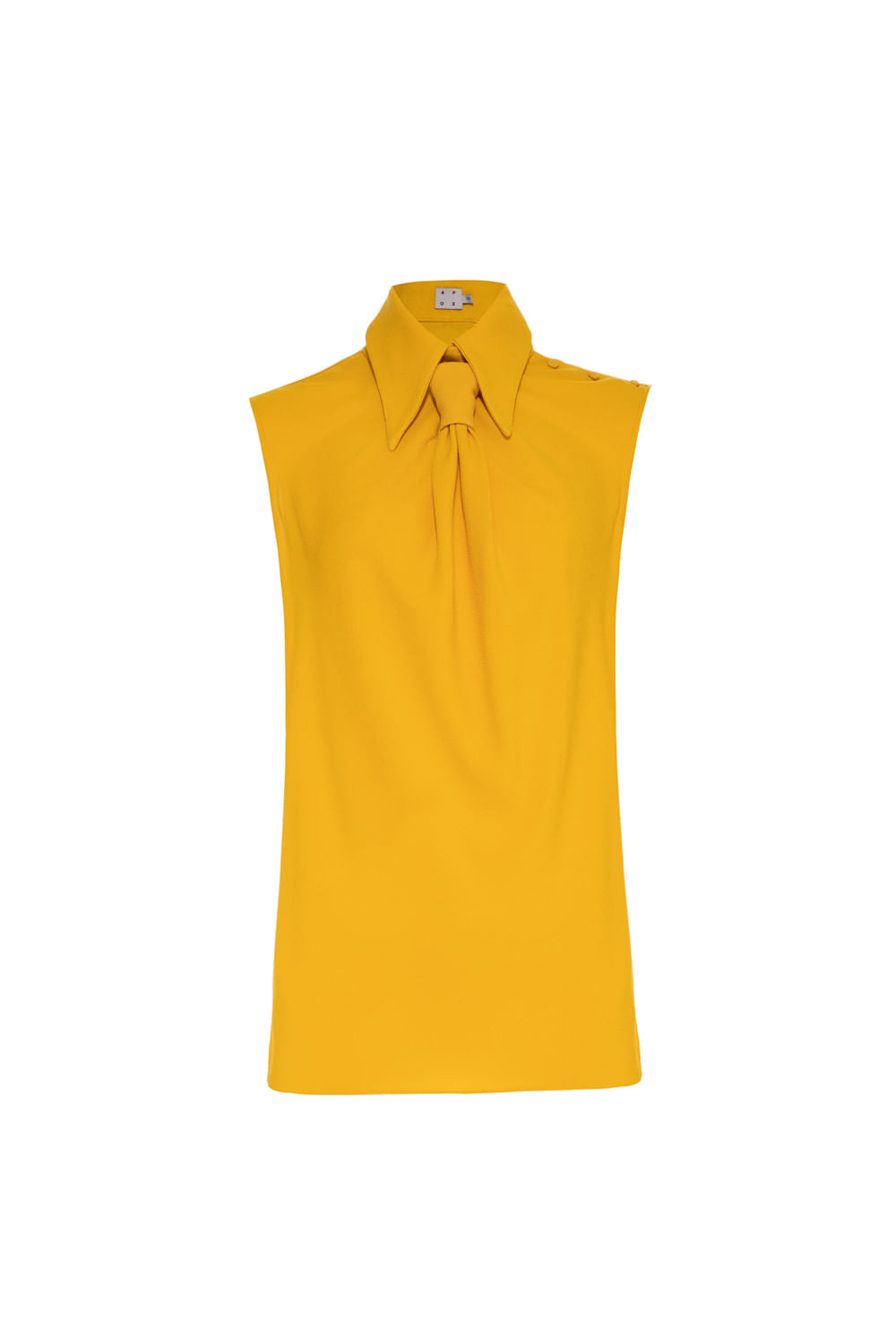 BLUSA NÓ GRAVATA AMARELO