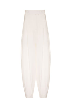 CALÇA PREGAS CÓS ALTO OFF WHITE